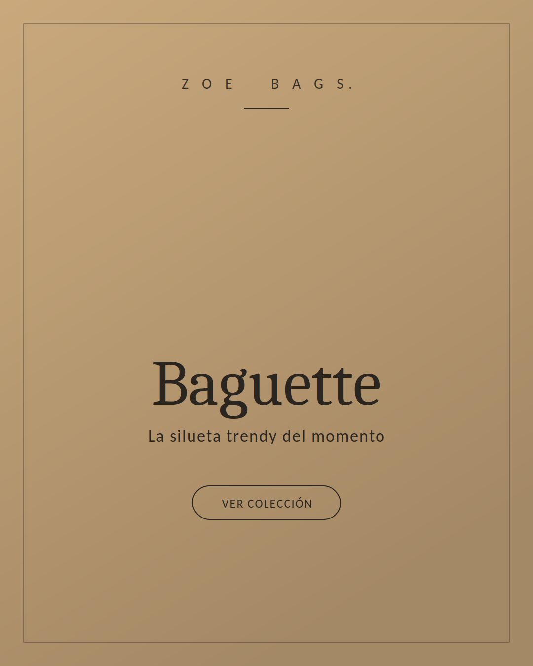Bolso baguette Zoe.Bags