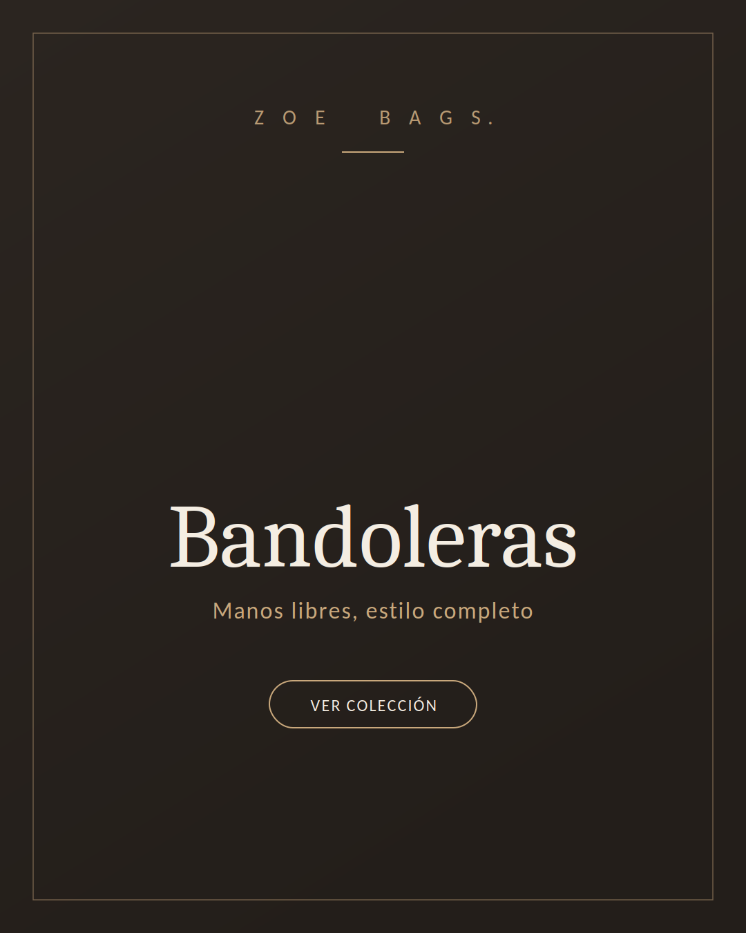 Bolso bandolera Zoe.Bags