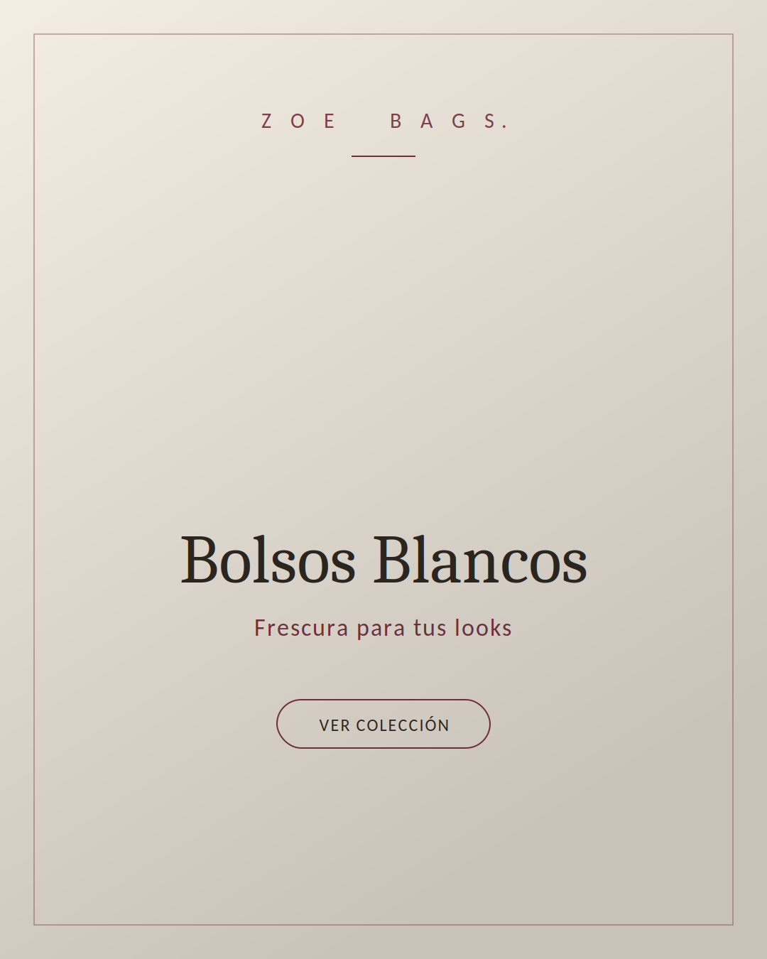 Bolsos blancos Zoe.Bags