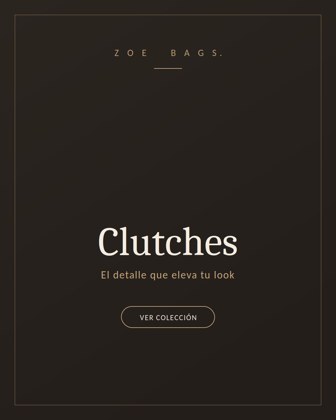 Clutch cofre Zoe.Bags