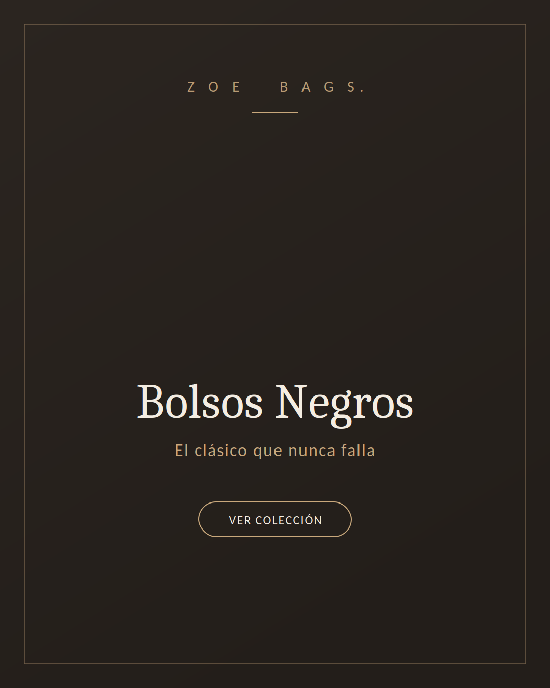 Bolsos negros Zoe.Bags