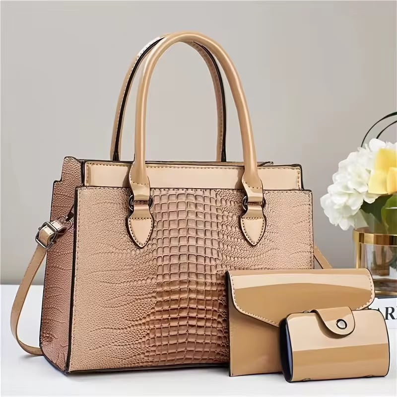 Set Lucía x3- 2 Bolsos Satchel