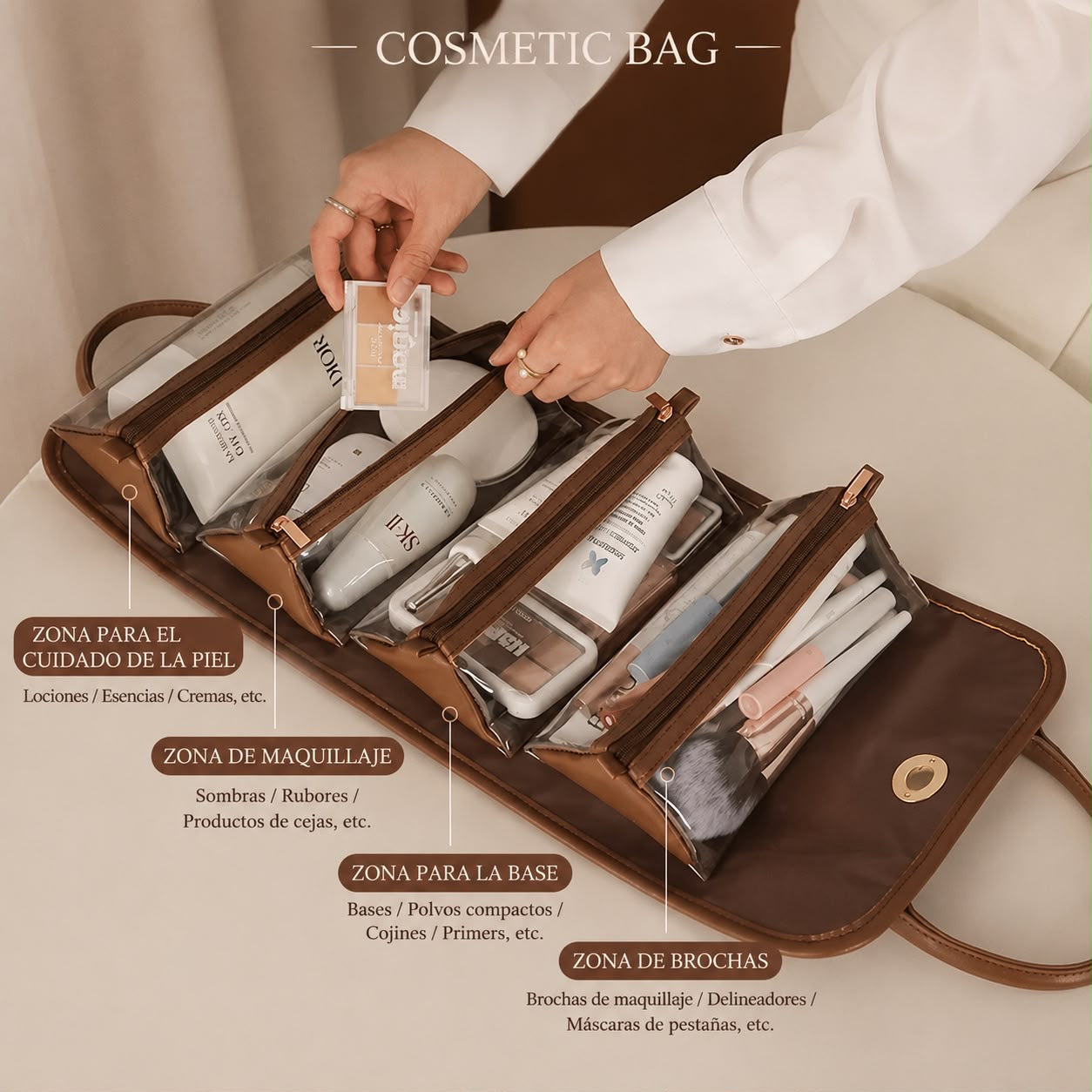 Cosmetiquera x4