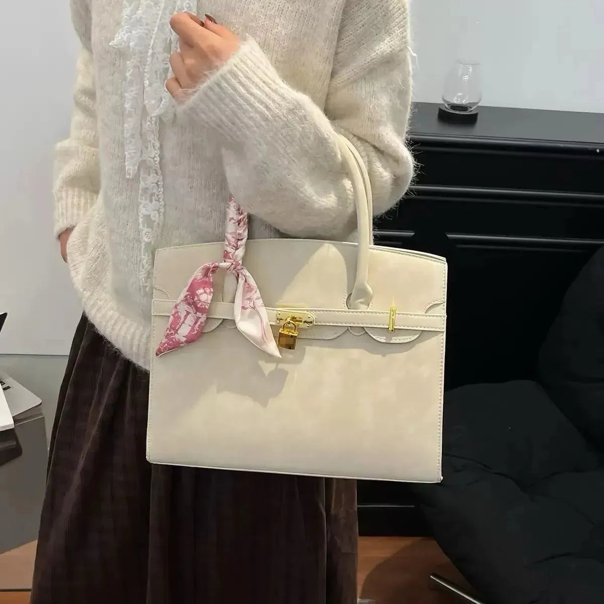 Cartera Birkin Gamuza