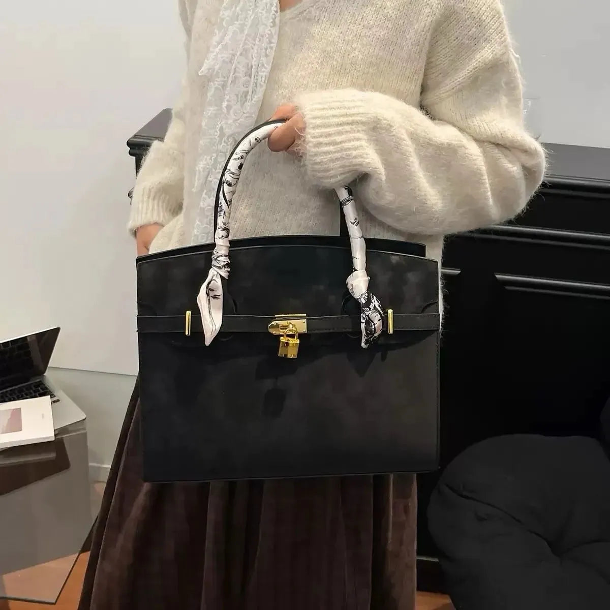 Cartera Birkin Gamuza