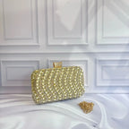 Clutch Cofre Caracol con piedras