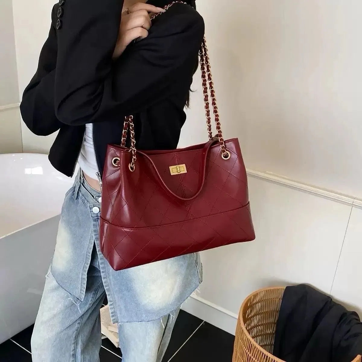 Bolso Satchel Mare en cuerina