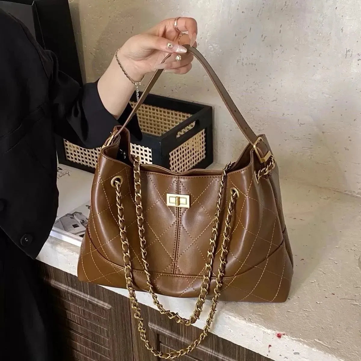 Bolso Satchel Mare en cuerina