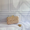 Clutch Cofre Caracol con piedras